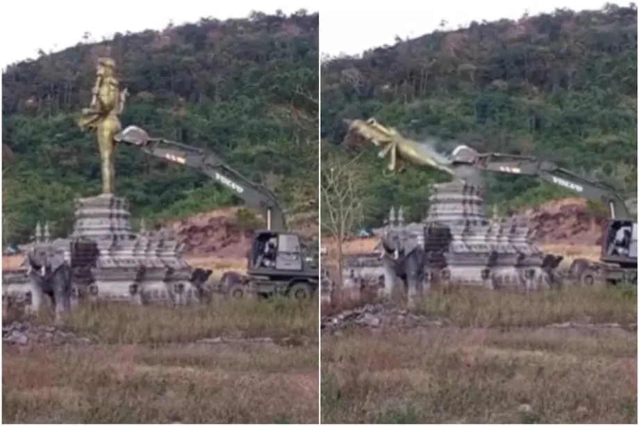 থাইল্যান্ড-কম্বোডিয়া বিতর্কিত সীমান্তে হিন্দু দেবতার স্থলে বুদ্ধমূর্তি, নতুন করে আঞ্চলিক উত্তেজনা