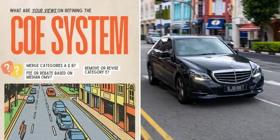 Singapore Proposes Single Car COE Pool With Rebates and Surcharges of Up to S$15,000